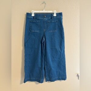 SPANX Blue High-Rise pull on jeans XL